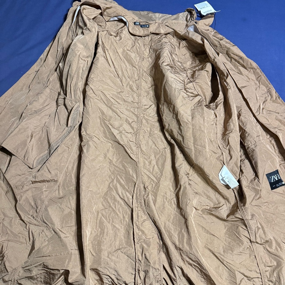 Zara camel khaki technical parka - Picture 6 of 8